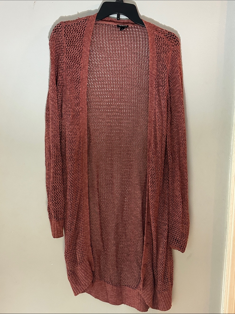 torrid size 0 Knit Cardigan in Dusty Rose